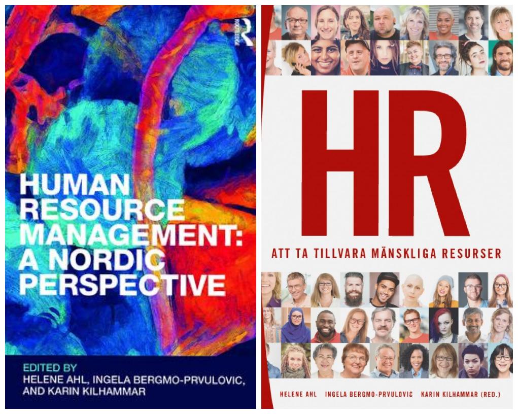 Bokomslag för HR-boken och den engelska utgåvan.