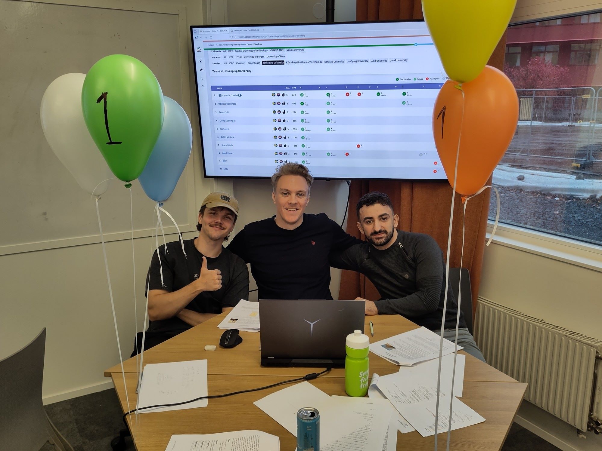 Students in competition.