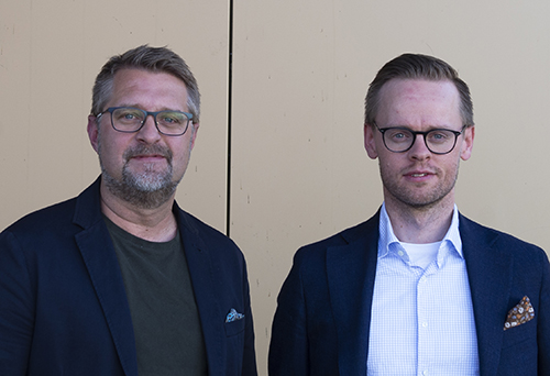 Porträtt på Mattias Bransmo och Gustav Österström