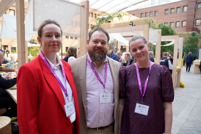 Kajsa Haag, Massimo Baù, and Linnea Lind, all of whom were involved in organizing CeFEO’s 20th anniversary celebration.