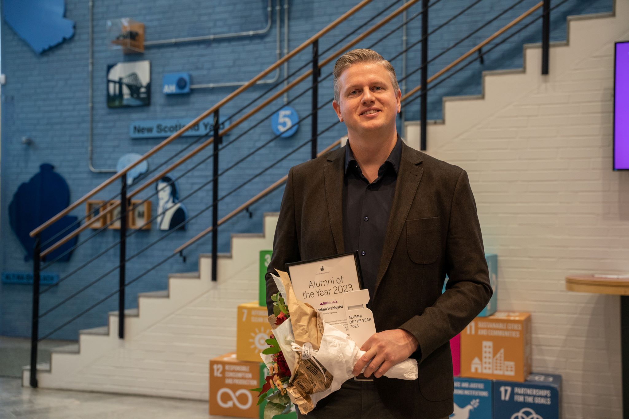 Årets alumn på JTH 2023, Joakim Wahlqvist.