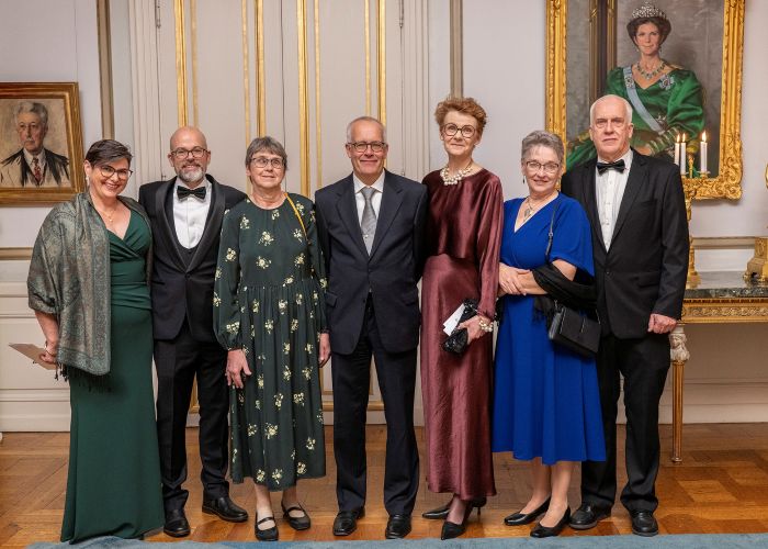 A group of people at a party