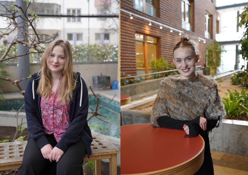 Two girls working with EULiST.